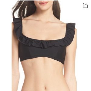 J. CREW Ruffle Bikini Top Sz XL